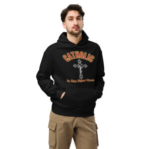 "Catholic" oversized hoodie